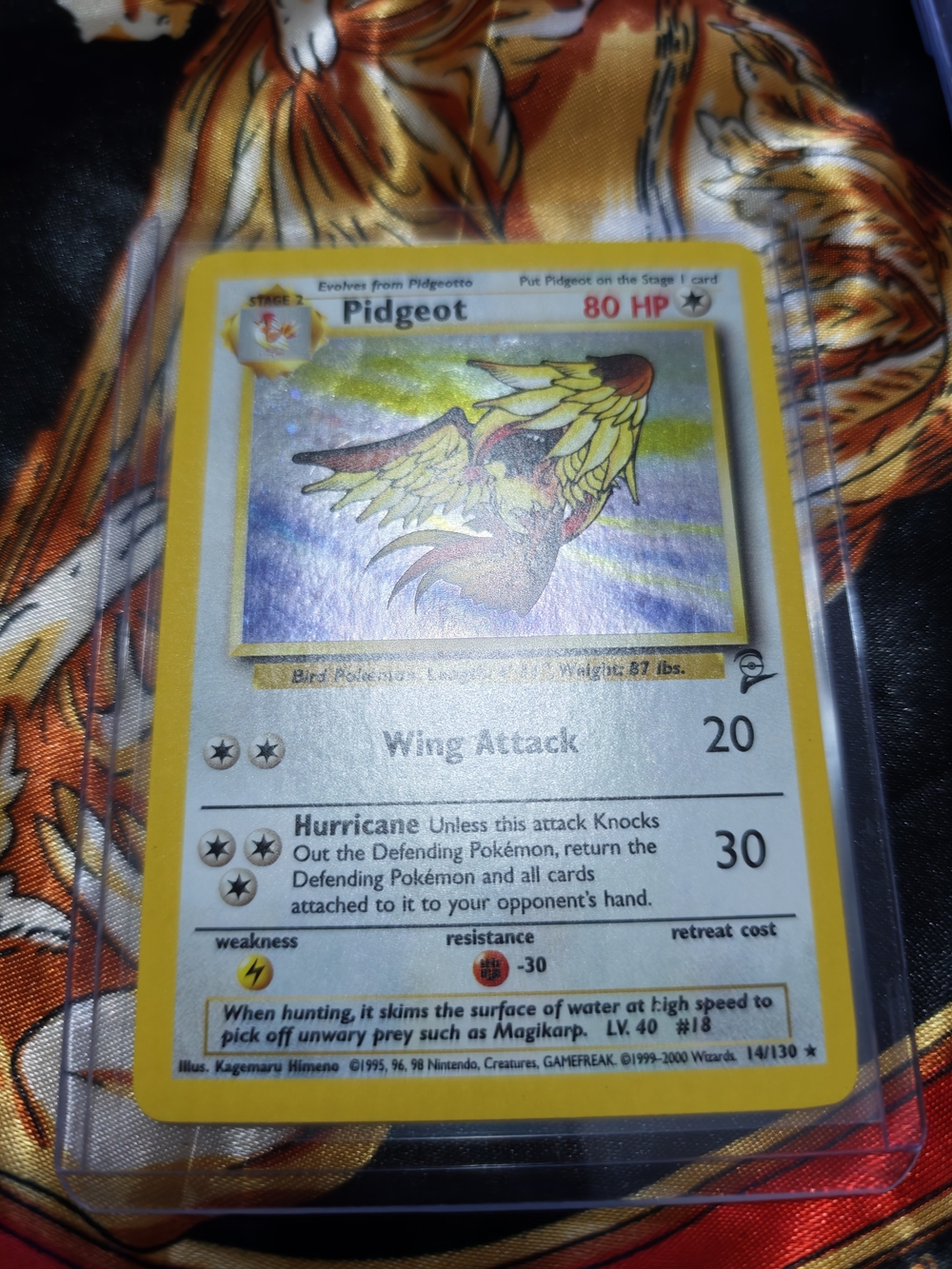 Pokemon Pidgeot Card - Yellow Border